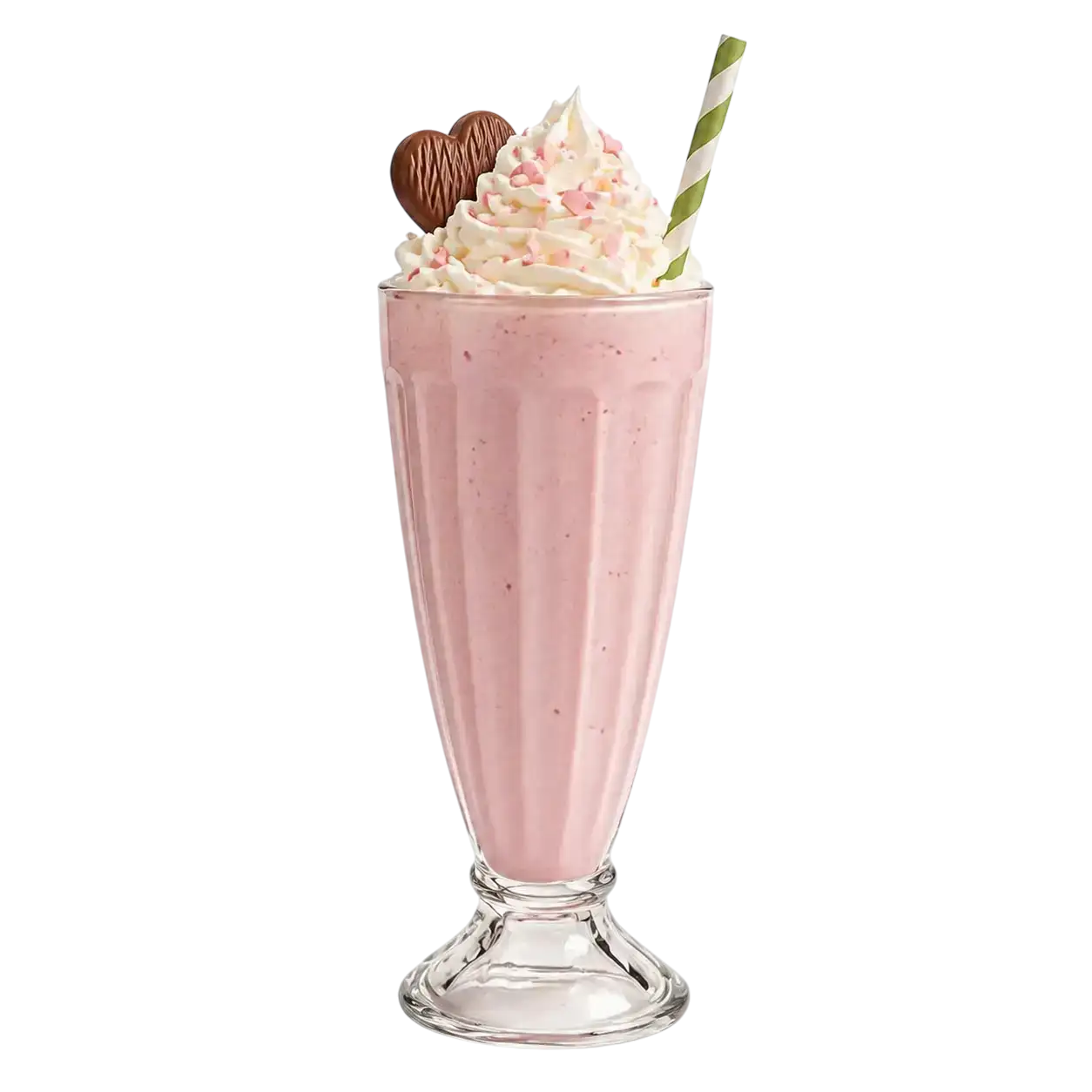 Batido rosa con nata